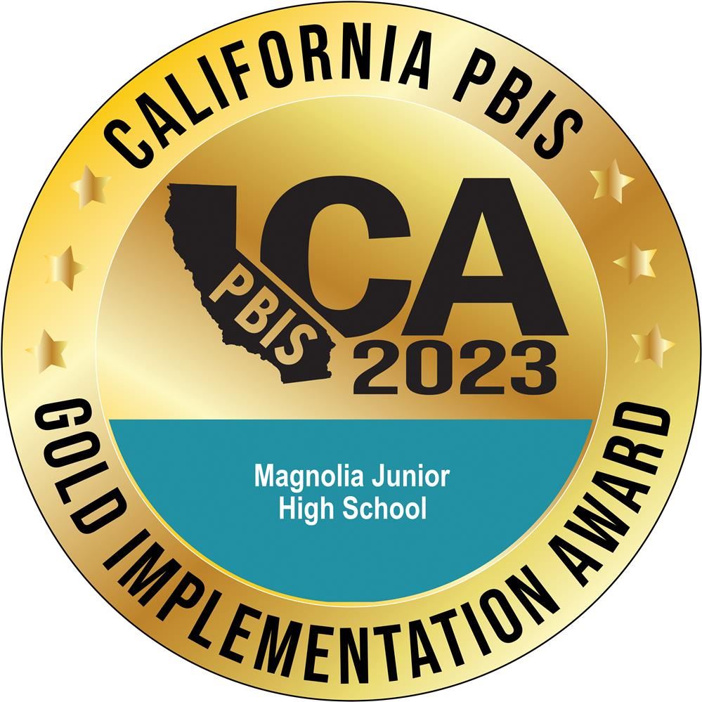  Congrats to Magnolia for earning the GOLD PBIS award !!!!!